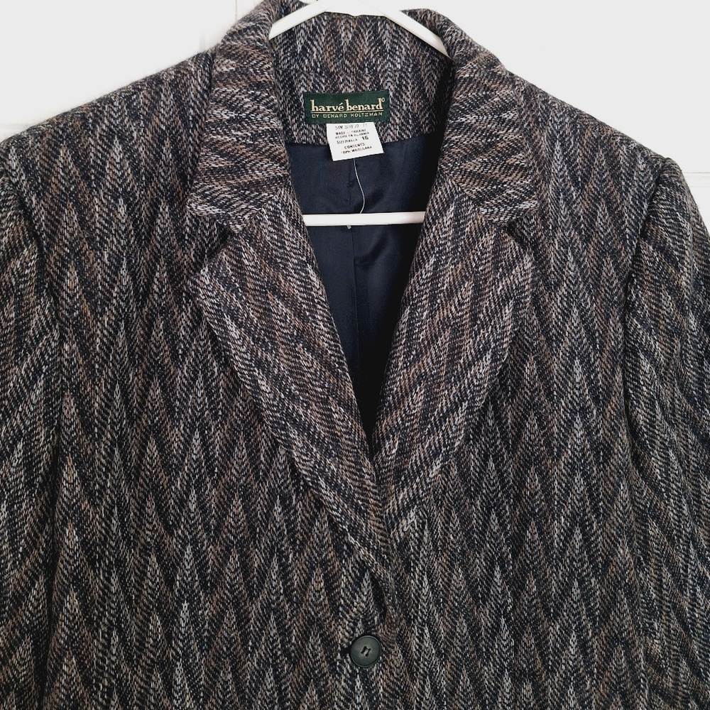 Harvé Benard wool button-down jacket - Picture 4 of 8